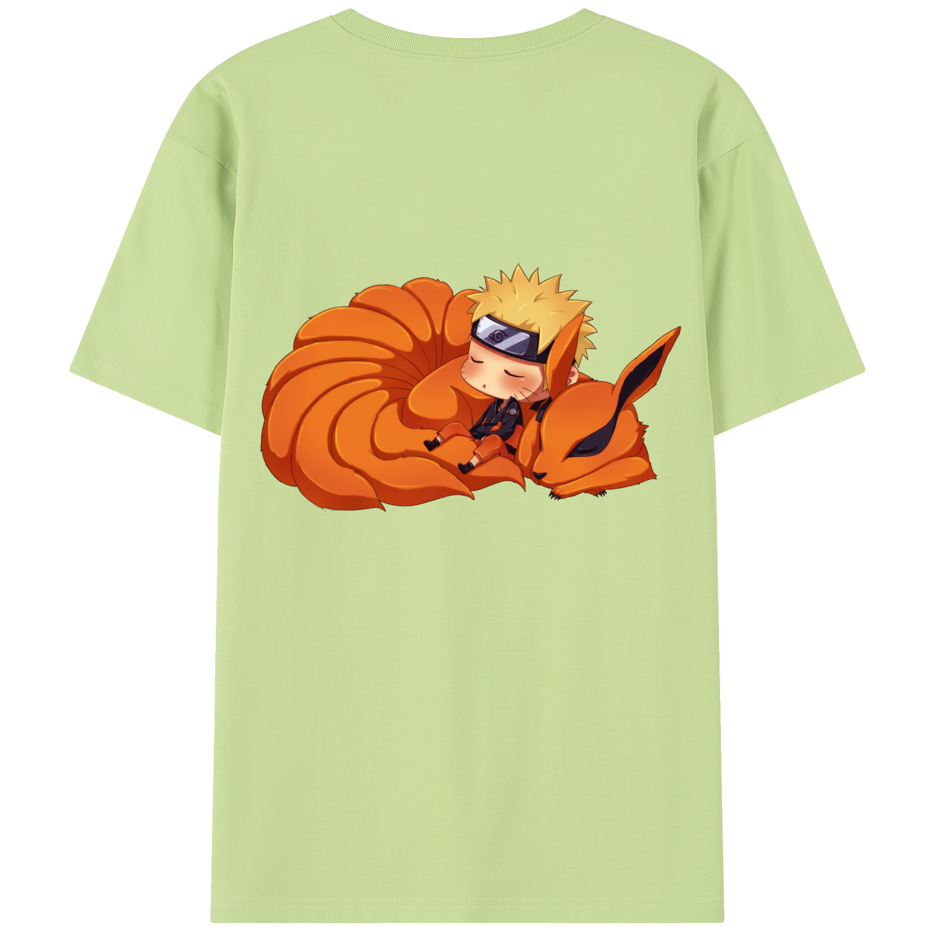 （画像用） NARUTO -ナルト- うずまき ナルト Uzumaki Naruto 綿100％半袖Tシャツ（背面プリント）